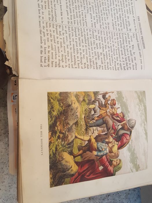 Carte veche 1872 in engleza carte bunyans pilgrim's progress holy war