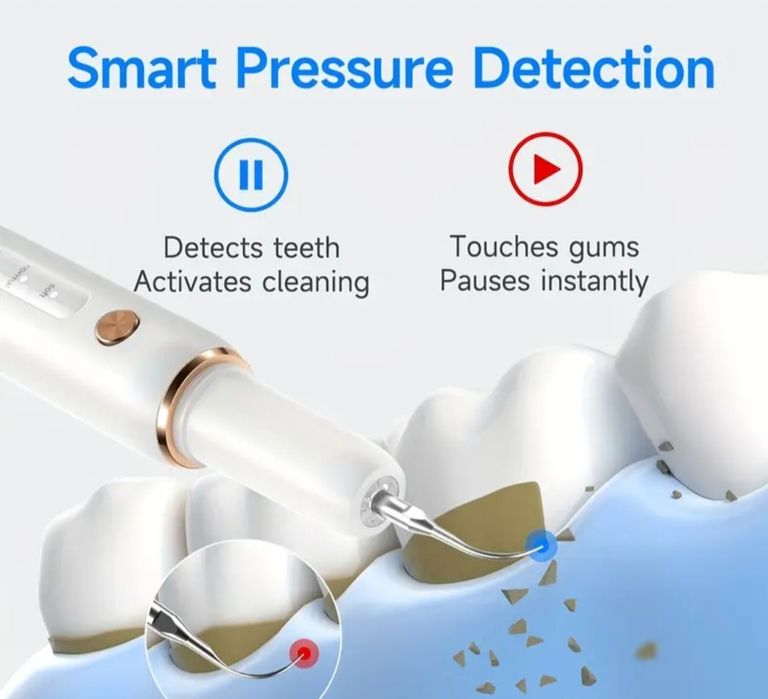 CURVY MOON Комплект за почистване на зъби с LED светлина и 5 режима