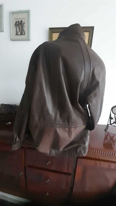 Haina barbateasca din piele naturala „ Aldo Colitti”, marimea 50