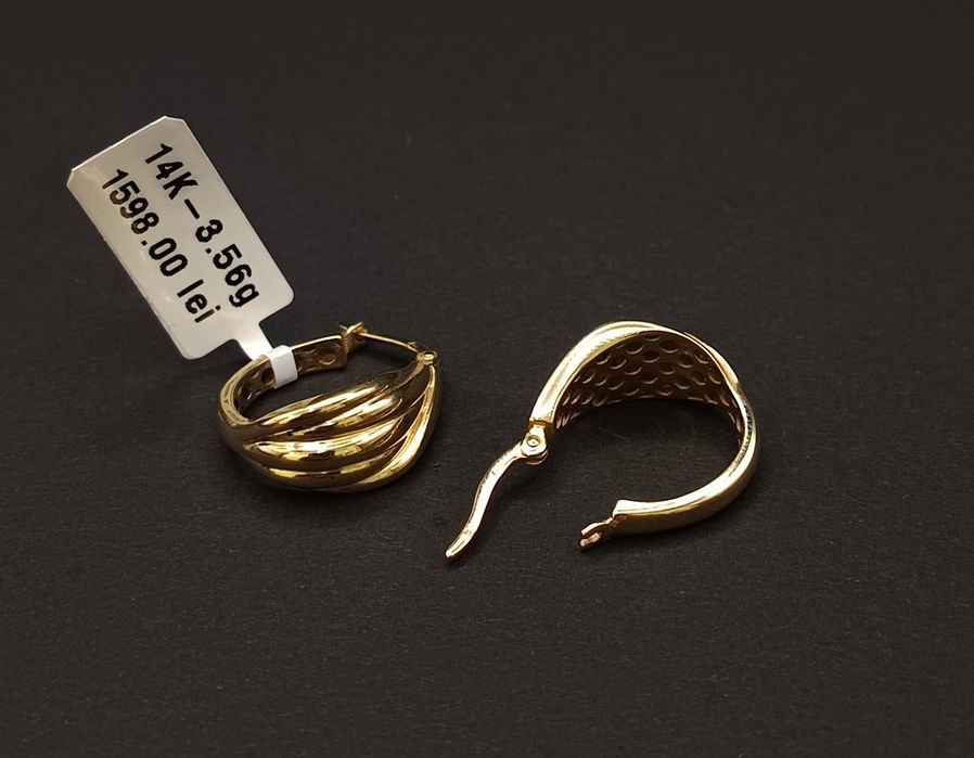 Cercei damă Aur 14 K 3,56 gr