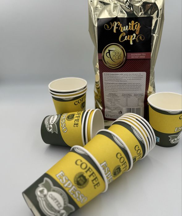 Oferta Ceai zmeura plus pahare 50buc 8oz