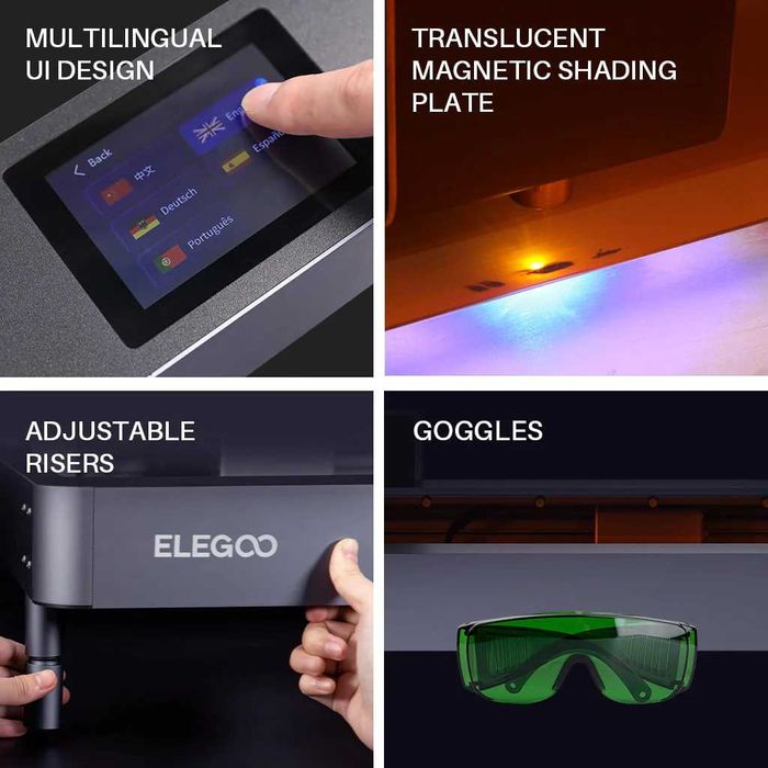 Elegoo Phecda Laser Engraver & Cutter - 20W Package-1 - нов