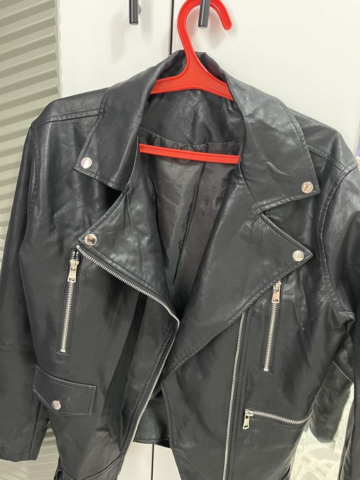 Весенные  кожаная куртка