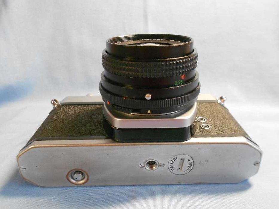 Pentax spotmatic cu Obiectiv Tosnar mc Toshiba 2.8 8, aparat foto film