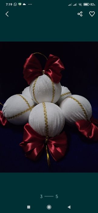 Игрушки для ёлки ручной работы