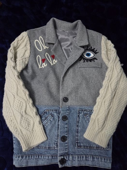 Дамско дънково сако