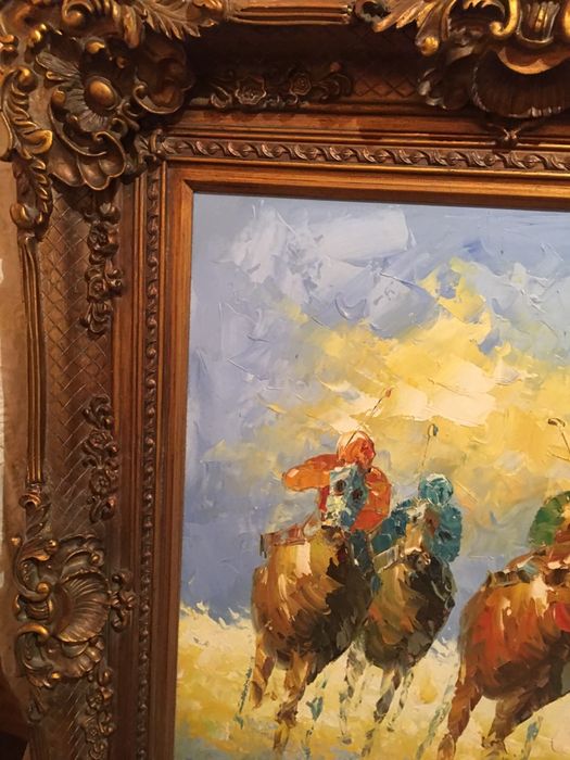 Vând pictura pe pânza tablou vechi