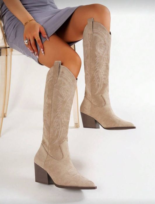 Ботуши каубой цвят каки 39 номер