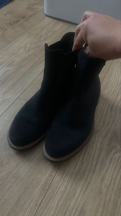 Челси Ecco полуботинки замша