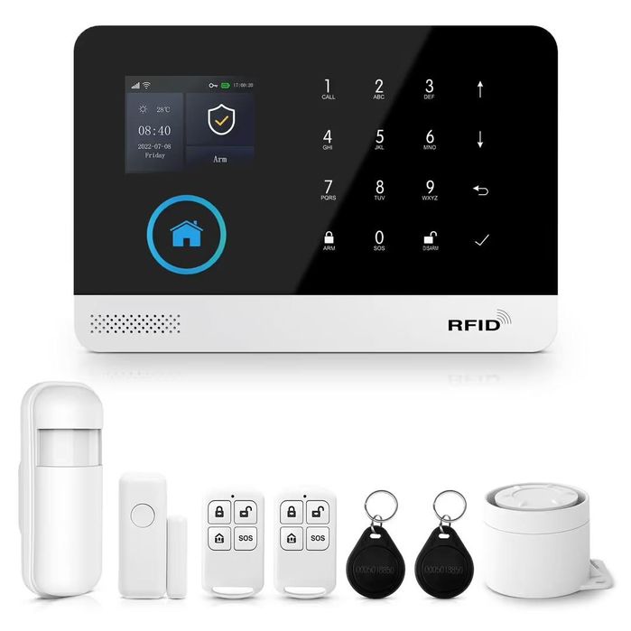 Sistem de alarma wifi cu cartela sim 4g si aplicatie ios android