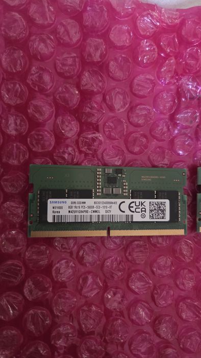 Samsung DDR5 SO-DIMM 8GB 5600 MT/s (PC5-5600B) — в наличии 2 шт.