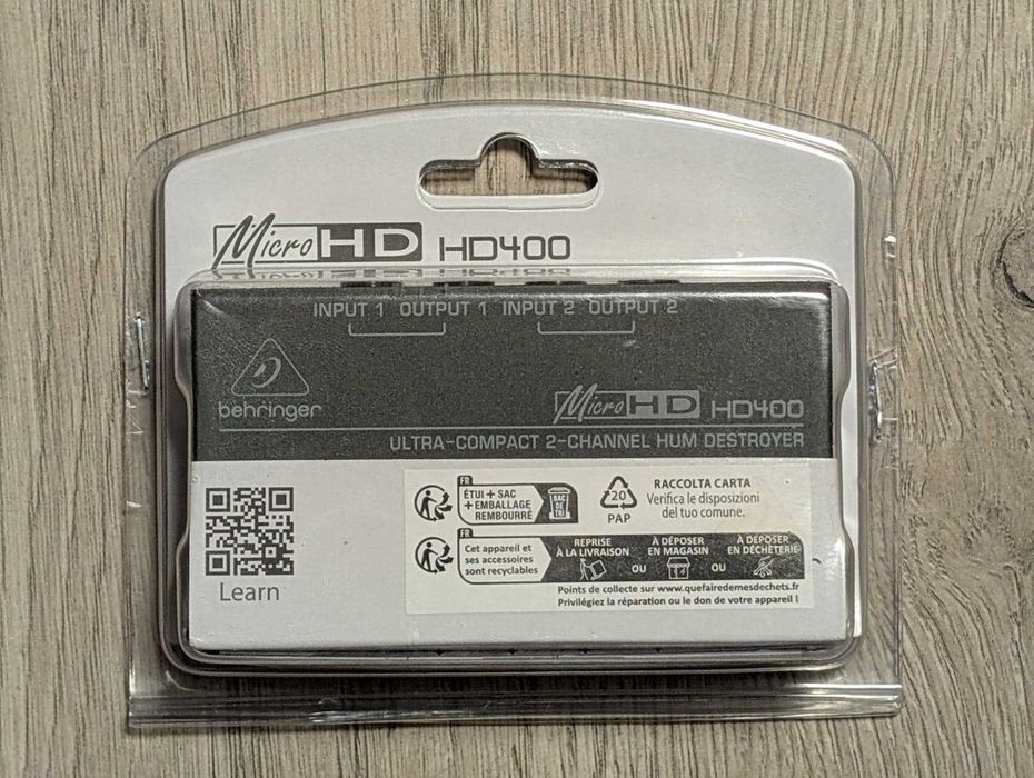 Behringer MicroHD HD400 2 Channel Hum Destroyer