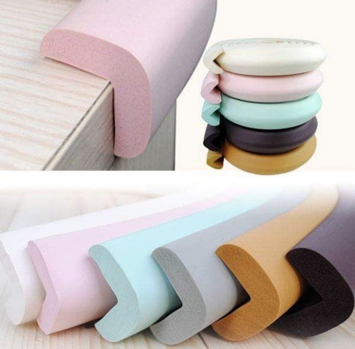 Черна предпазна лента Защитна лента Протектор за ръбове Защита за деца