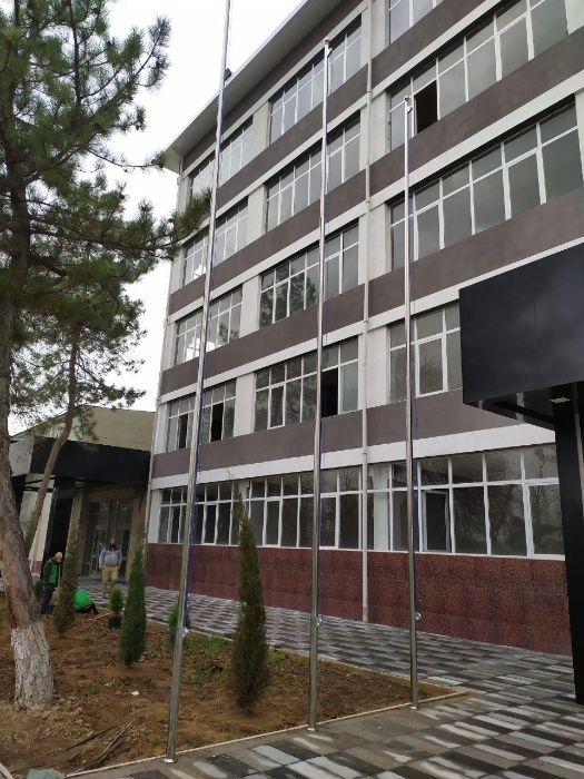 Bayroq ustuni ( флагшток ) ясаб урнатамиз. Нержавейка перила қиламиз