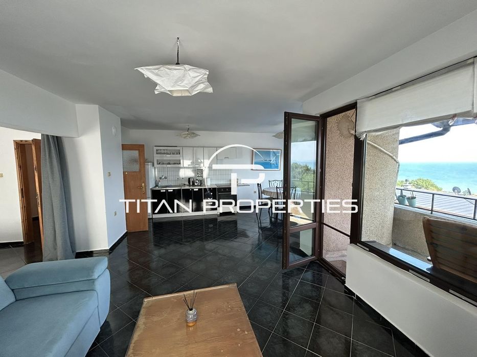 Двустаен с две спални, под наем, кв. Сарафово с гледка МОРЕ