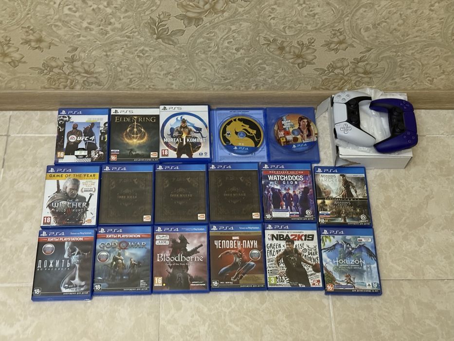 Игры на дисках на Playstation 5 ps 4 пс джойстик Dualsense Mk1 Gtav