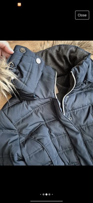 Geacă premium lungă cu puf, Orsay, S