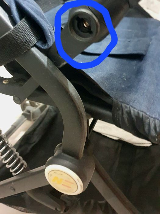 Коляска детская синяя