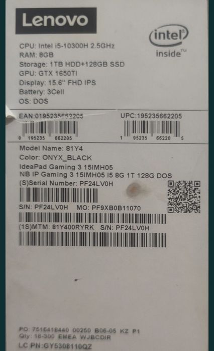 Lenovo gtx 1650 ti i5
