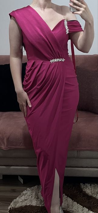 Rochie lunga fuchsia