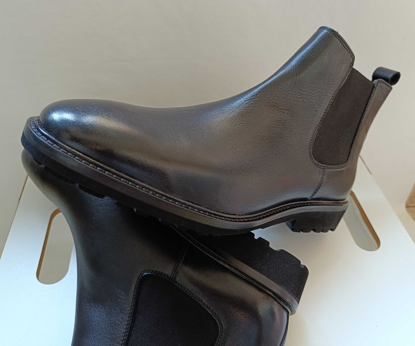 Ghete chelsea 44 plain toe Migato Spain piele naturala moale NOI