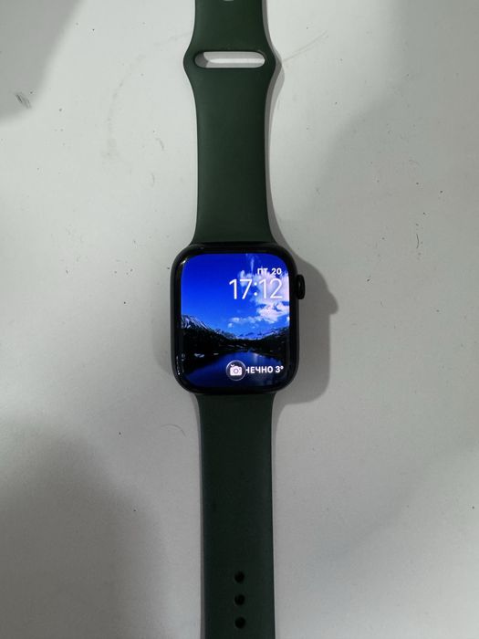 Apple Watch Series 7, 45 мм, зеленые АКБ(95%)
