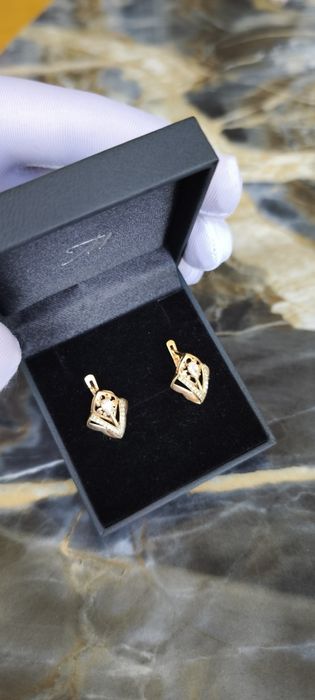Золотые серьги 585 проба