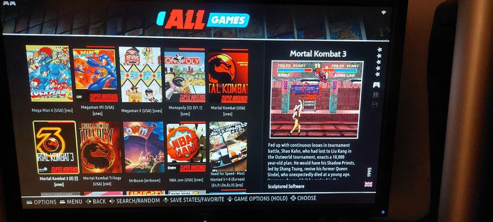 Consola jocuri pe tv