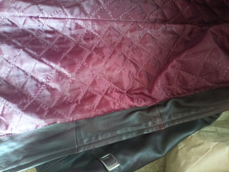 Geaca lunga de piele mărime s/m