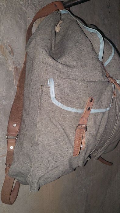 Стара българска брезентова раница 3 бр.