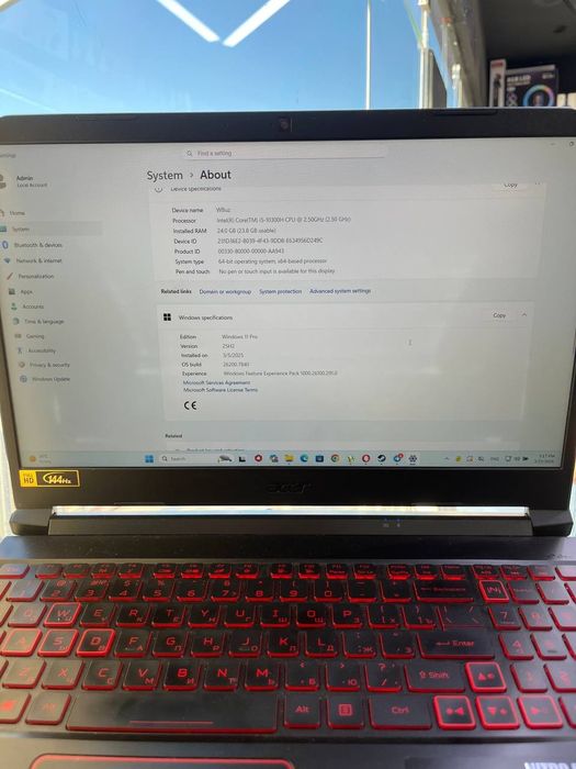 Acer noutbook gaming core i-5-10300
