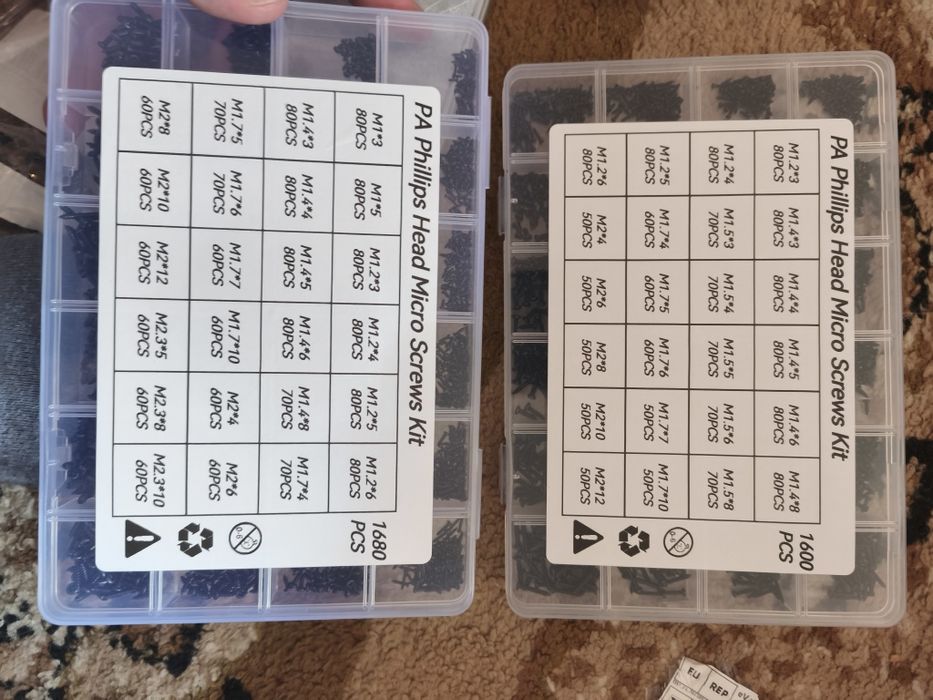 Комплект болтчета / очила, фина техника / компютри - 850-1680 бр