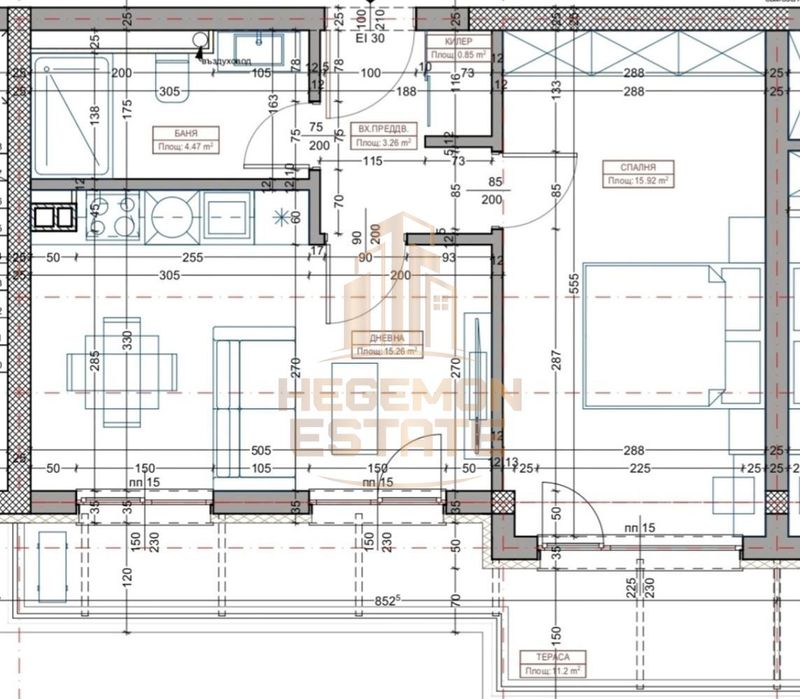 2-стаен в Варна-Владиславово площ 69 цена 109980
