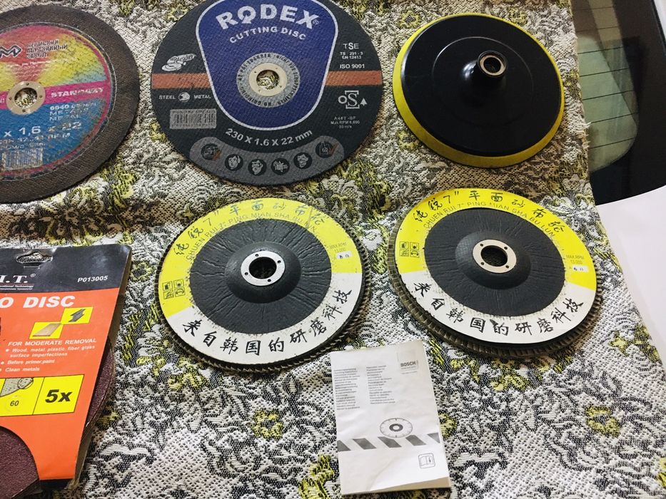 Диски для болгарок/шлифовальных машин BOSCH, MAKITA, PIT