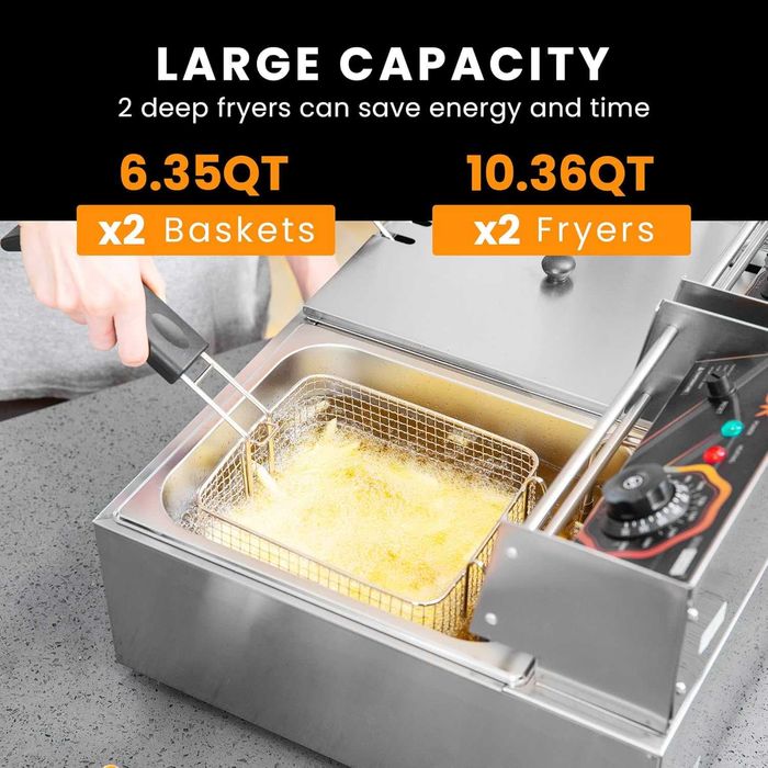 Професионален фритюрник Vivohome 10L Professional 2500W