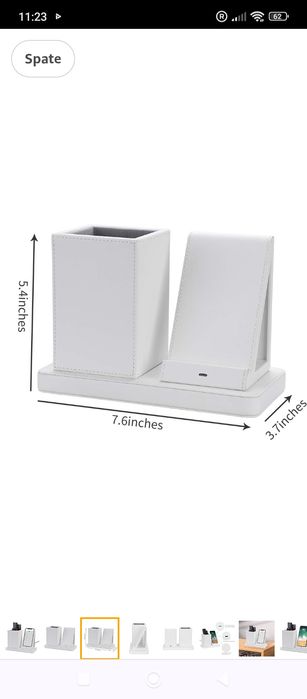 Stație de încărcare inductivă KINGFOM cu suport pentru pix pentru iPho