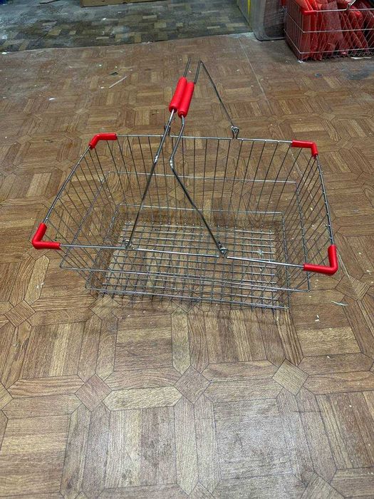 Корзинка, металл сават, савдо учун сават