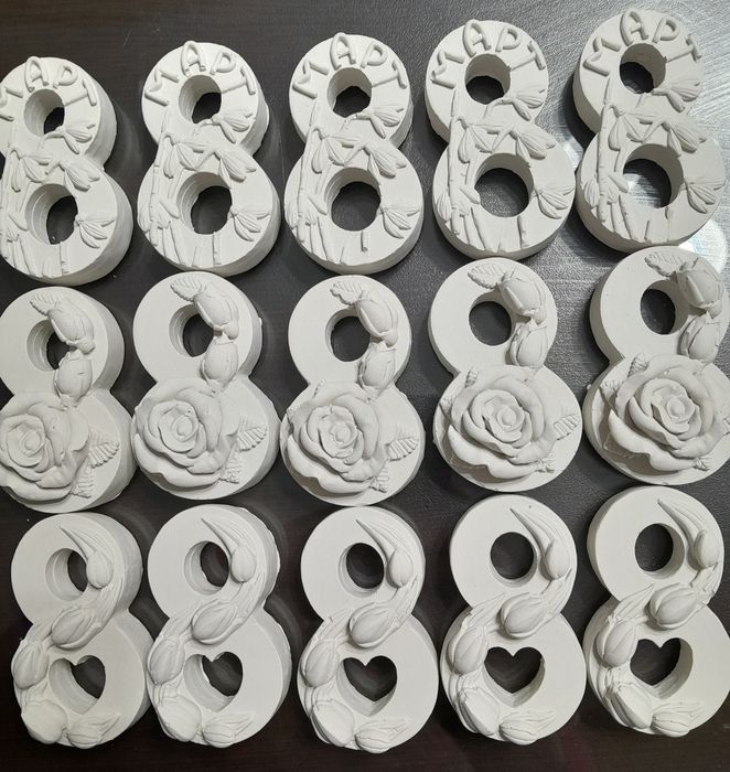 Гипсови 8-ци за вашите проекти.