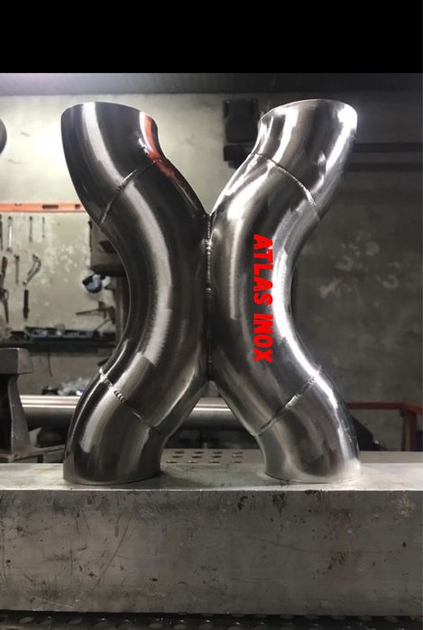 Teava inox AISI 304 evacuare esapament auto  63mm  76mm  90 mm