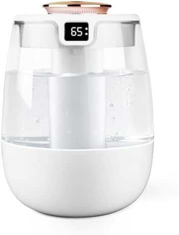 Нов USB овлажнител за въздух спалня 1.8L студена мъгла с 2 дюзи и нощна лампа