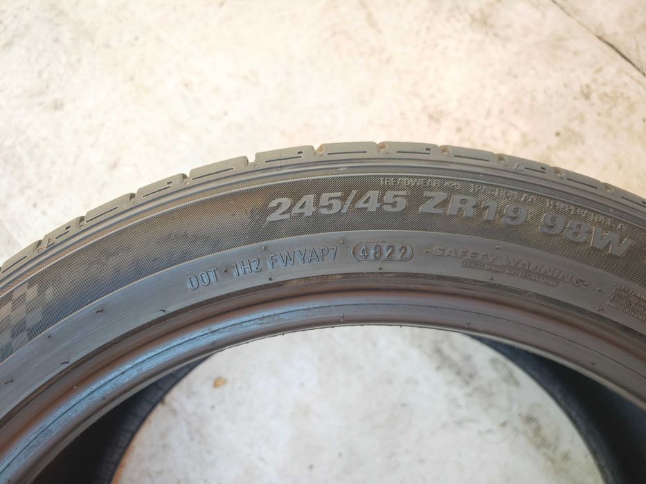 Anvelope 245/45/19 dot 48/2022 vara KUMHO ECSTA PS71 SUV protectie janta
