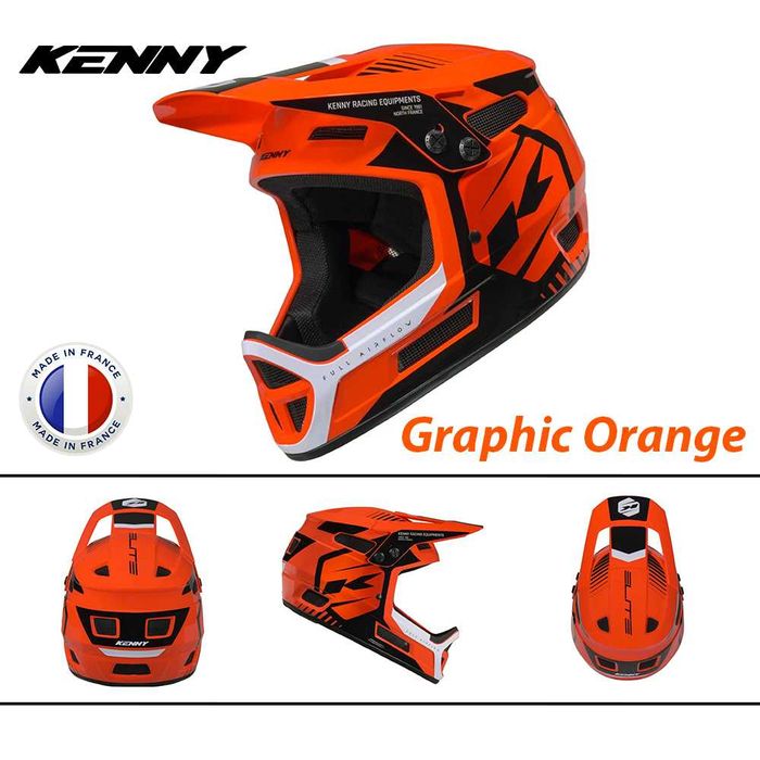 Кросова каска KENNY ELITE 2026 Full Face, EN Сертифицирана, ФРАНЦИЯ