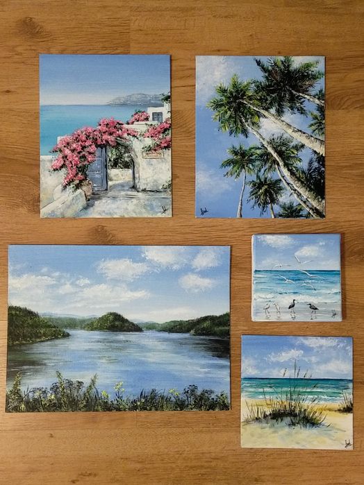 Picturi acrilice pe pânză