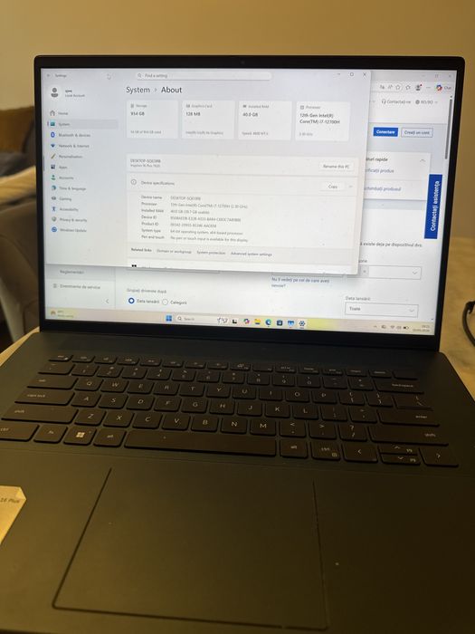 Dell Inspiron 16 Plus 7620 i7-12700H / 40GB RAM / 1TB SSD – SCHIMB MacBook