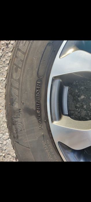Джанти с гуми за мерцедес 17" ЕТ 36 7.5х17