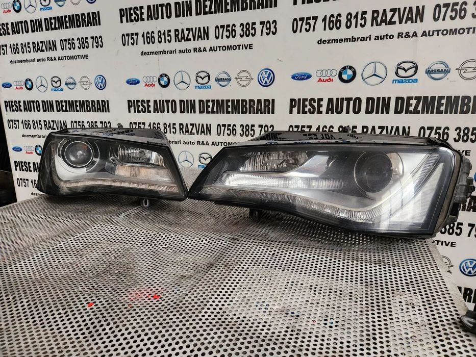 Faruri Far Stanga Dreapta Audi A8 4H D4 Led Bi-Xenon Adaptiv Volan Stanga Complete Cod 4H  4H Dezme