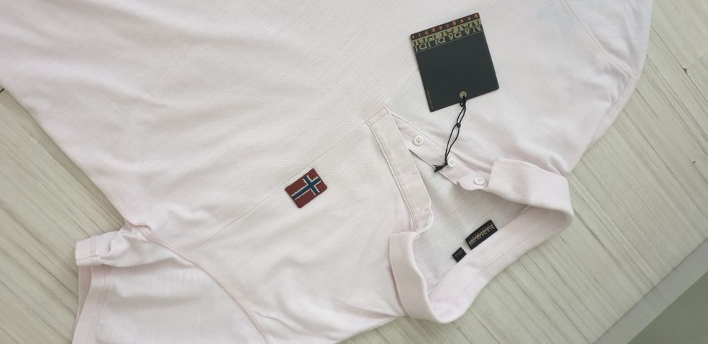Napapijri Pique Cotton Regular Fit / XL НОВО! ОРИГИНАЛ! Мъжка Тениска!