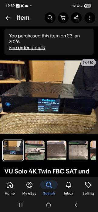 VU SOLO 4k UHD Tuner FBC dual  satelit , cablu ,hdd  1TB.