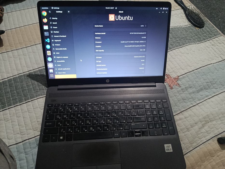 Hp notebook 256 gb