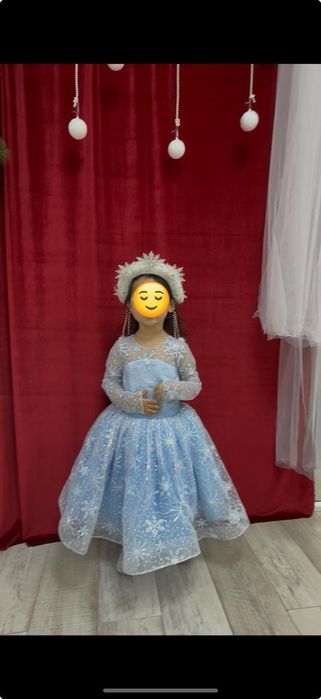 Платье детское снежинка